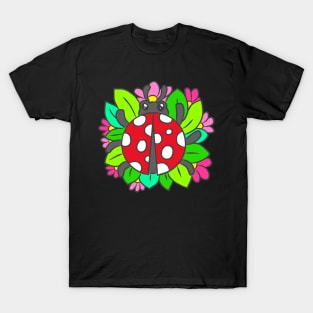 Ladybug Adoniskäfer cockchafer lucky ladybug luck T-Shirt